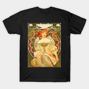 Reverie Poster for W F Champenois by Alphonse Mucha 1897 T-Shirt